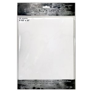 Tim Holtz -  8.5X11 Heavystock -  White (10 Pack)