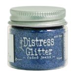 Distress Glitter - Faded Jeans