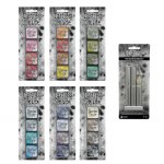 Tim Holtz - Distress Mini Oxide Ink Pads & Blending Brush Bundle