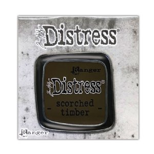 Tim Holtz - Distress Enamel Collector Pin - Scorched Timber