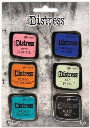 Tim Holtz - Distress Enamel Collector Pin - Set #4
