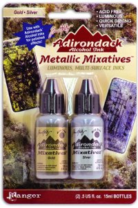 Alcohol Ink - Metallic Mixative - Gold & Silver