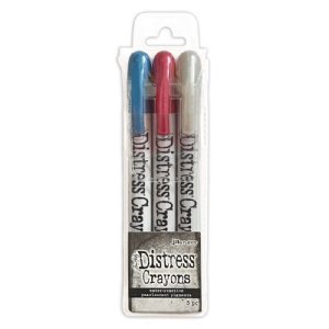 Tim Holtz - Distress Pearlescent Crayon Set - Holiday #5