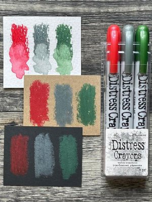 Tim Holtz - Distress Pearl Crayon - Christmas Set 1