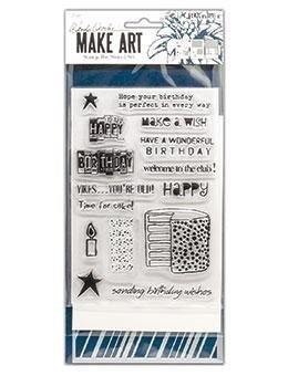 Make Art - Stamp Die Stencil Set - Birthday Bash