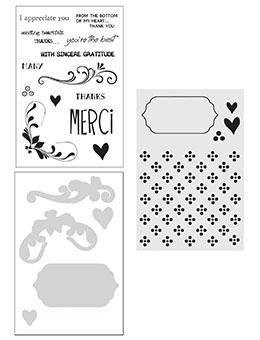 Make Art - Stamp Die Stencil Set - Merci & More