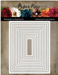 Paper Rose - Dies - Stitched Rectangles (4.25x5.5" USA)