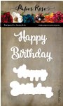 Paper Rose - Dies - Happy Birthday Large Layered