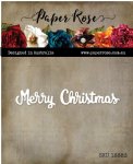 Paper Rose - Dies - Merry Christmas Small