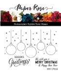 Paper Rose - Clear Stamp - Hanging Ornaments