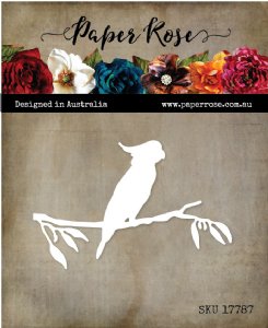 Paper Rose - Dies - Cockatoo on Branch