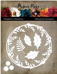 Paper Rose - Dies - Christmas Scribble Wreath