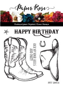Paper Rose - Clear Stamp - Kick Your Heels Up