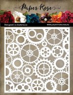 Paper Rose - Stencils - Cogs & Gears
