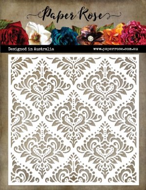 Paper Rose - Stencils - Damask