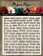 Paper Rose - Stencils - Distressed Brick