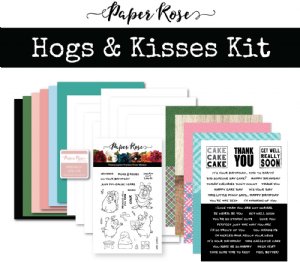 Paper Rose - Cardmaking Kit - Hogs & Kisses