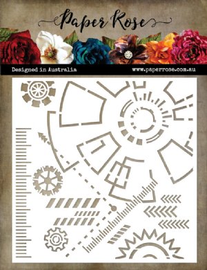 Paper Rose - Stencils - Industrial Elements