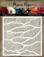 Paper Rose - Stencils - Wonky Waves