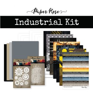 Paper Rose - Cardmaking Kit - Industrial