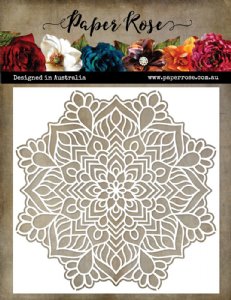 Paper Rose - Stencil - Mandala 3