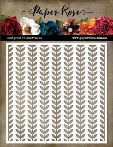 Paper Rose - Stencil - Scandi Leaves