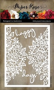 Paper Rose - Dies - Happy Days Coverplate