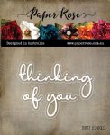 Paper Rose - Dies - Thinking of You Fine Script Layered