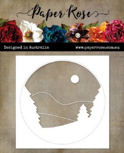 Paper Rose - Dies - Tree Scene Circle