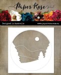 Paper Rose - Dies - Tree Scene Circle