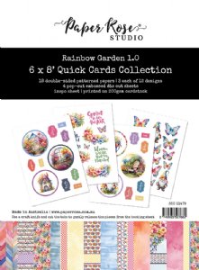 Paper Rose - 6X8 Quick Cards Collection - Rainbow Garden 