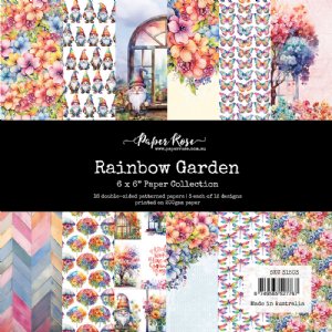 Paper Rose - 6X6 Paper Collection - Rainbow Garden