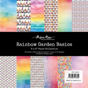 Paper Rose - 6X6 Paper Collection - Rainbow Garden Basics