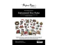 Paper Rose - Embossed Die Cuts - Christmas Cheer