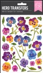 Hero Arts - Transfer Rub Ons - Pansies Hero