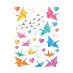 Hero Arts - Transfers - Origami Cranes