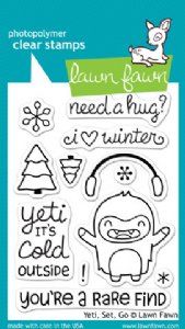 Lawn Fawn - Clear Stamps - Yeti, Set, Go