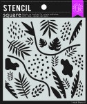 Hero Arts - Stencil - Leaves And Abstract Shapes