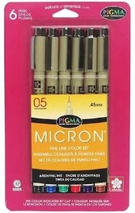 Pigma - Micron Pen Set - (05) - Heritage/Earth Colors (6 pc)