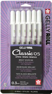 Gelly Roll - Classic Pen - 05 Fine - White (6 pk)