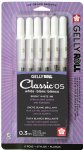 Gelly Roll - Classic Pen - 05 Fine - White (6 pk)