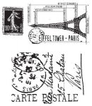 Tim Holtz Stamp - Cling - I See Paris