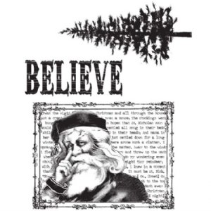 Tim Holtz Stamp - Cling - Just Believe