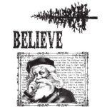 Tim Holtz Stamp - Cling - Just Believe