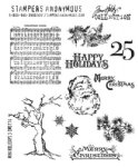 Tim Holtz Stamp - Cling Stamp  - Mini Holidays 3
