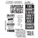 Tim Holtz Stamp - Cling - Words For Thought