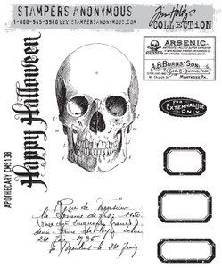 Tim Holtz Stamp - Cling - Apothecary