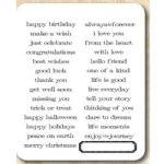 Tim Holtz Stamp - Cling - Simple Sayings