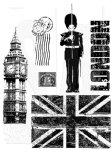 Tim Holtz Stamp - Cling Stamp - London Sights