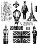 Tim Holtz Stamp - Cling Stamp - Paris To London